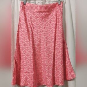 Valerie Stevens A Line Silk Skirt with Side Zip Size 4